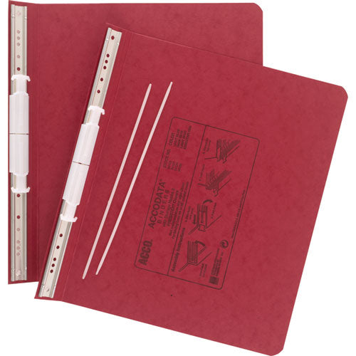 Image of ACCO 54129 Presstex Covers With Storage Hooks, 2 Posts, 6" Capacity, 11 X 8.5, Executive Red