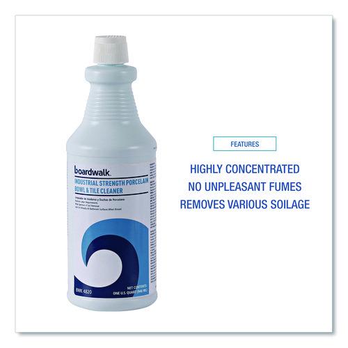 Image of Boardwalk® BWK 4820EA Industrial Strength RTU Porcelain Bowl and Tile Cleaner, Floral Scent, 32 oz Bottle