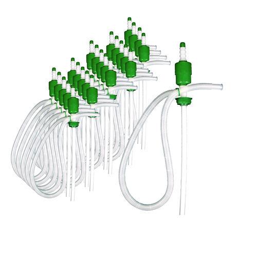 Image of Boardwalk® 516116 Drum Pump, 5 gpm, Plastic, 46" Tall, Clear, 25/Carton