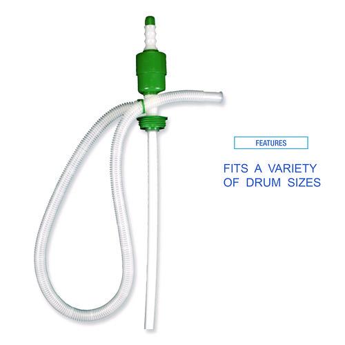 Image of Boardwalk® BWK00423 Drum Pump, 5 gpm, Plastic, 46" Tall, Clear