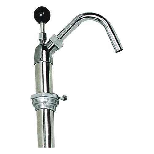 Image of Boardwalk® BWK00422EA Bottle Pump, 22 oz Output, Steel, 42.5" Tall, Chrome