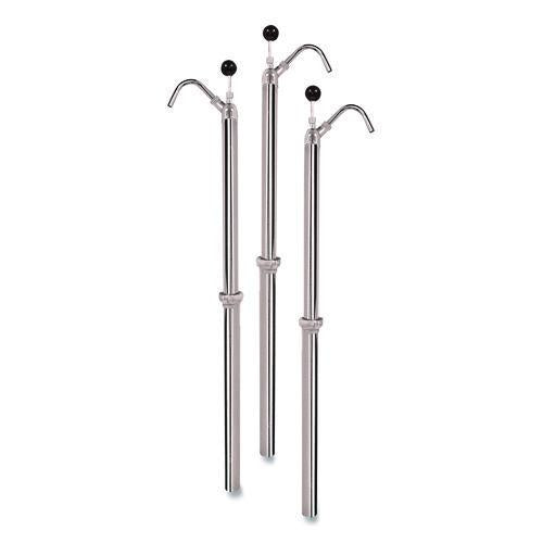 Image of Boardwalk® 517108 Bottle Pump, 22 oz Output, Steel, 42.5" Tall, Chrome, 6/Carton