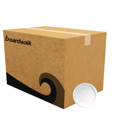 Image of Boardwalk® CP6B1004250A Paper Dinnerware, Plate, 6" dia, White, 1,000/Carton