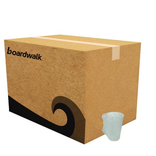 Image of Boardwalk® BWKWRAPCUP Translucent Plastic Cold Cups, Individually Wrapped, 9 oz, 1,000/Carton