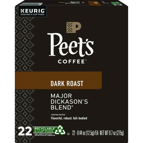 Image of Peet's Coffee & Tea® 5000377638 Major Dickason's Blend K-Cups, 22/box