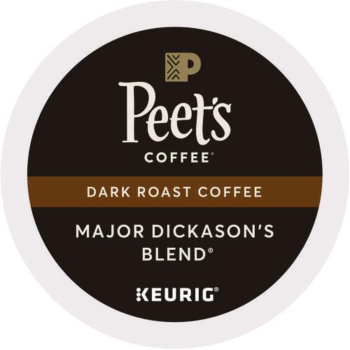 Image of Peet's Coffee & Tea® 5000377638 Major Dickason's Blend K-Cups, Regular, 88/Carton
