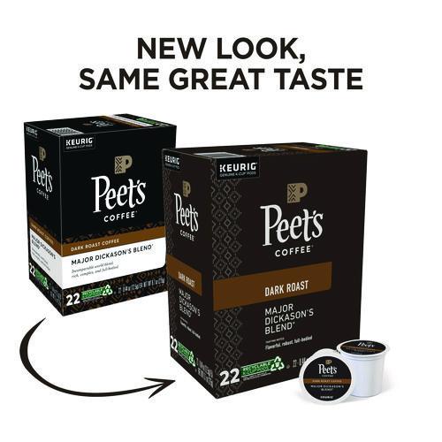 Image of Peet's Coffee & Tea® 5000377638 Major Dickason's Blend K-Cups, Regular, 88/Carton