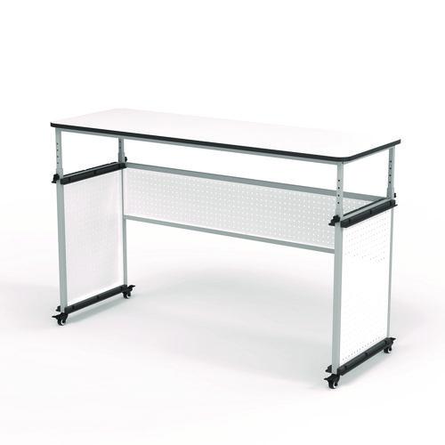 Image of Luxor DTTB002 Modular Teacher's Desk, 60.25 x 21 x 32 to 38, White