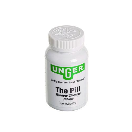 Image of Unger® UNGPLBTL Pill Window Cleaning Tablets, 100 Tablets/Bottle