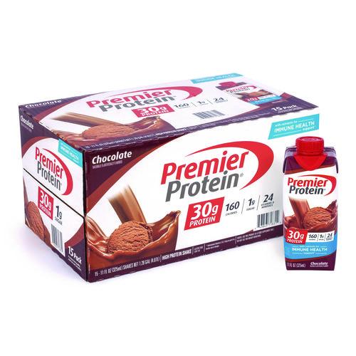 Image of Premier Protein® 643843718314 Chocolate Shake, 11 oz, 15/Carton