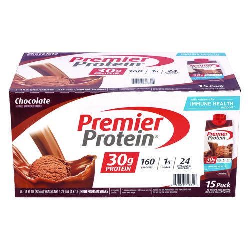 Image of Premier Protein® 643843718314 Chocolate Shake, 11 oz, 15/Carton