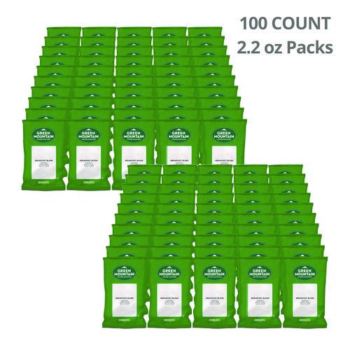 Image of Green Mountain Coffee® 5000378402 Breakfast Blend Coffee Fraction Packs, 2.2 Oz, 100/carton