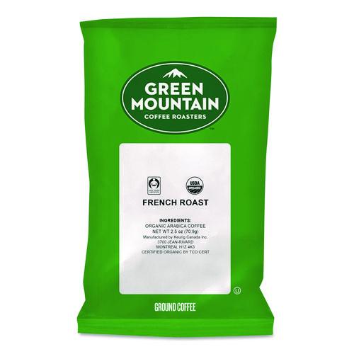 Image of Green Mountain Coffee® 5000052530 French Roast Coffee Fraction Packs, 2.2oz, 50/carton