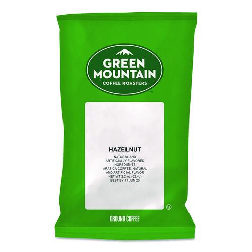 Image of Green Mountain Coffee® 5000364510 Hazelnut Coffee Fraction Packs, 2.2oz, 50/carton