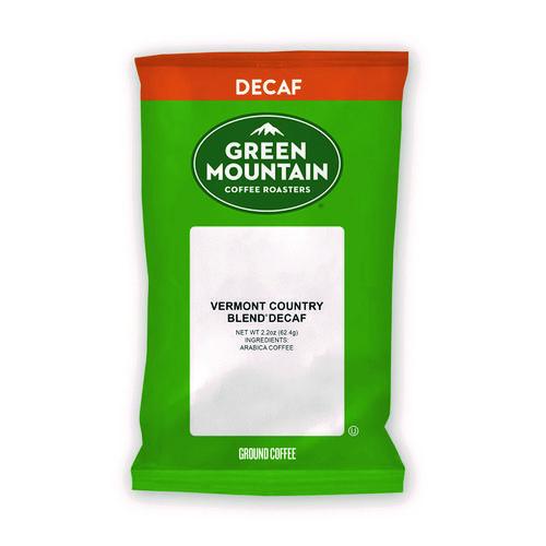 Image of Green Mountain Coffee® 5000052757 Vermont Country Blend Decaf Coffee Fraction Packs, 2.2oz, 50/carton