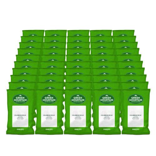 Image of Green Mountain Coffee® 5000052782 Colombian Decaf Coffee Fraction Packs, 2.2oz, 50/carton