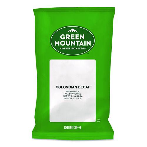 Image of Green Mountain Coffee® 5000052782 Colombian Decaf Coffee Fraction Packs, 2.2oz, 50/carton
