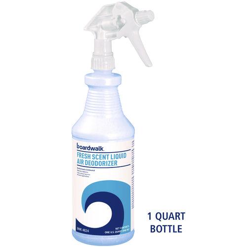 Image of Boardwalk® BWK4824EA Fresh Scent RTU Liquid Air Deodorizer, 32 oz Spray Bottle