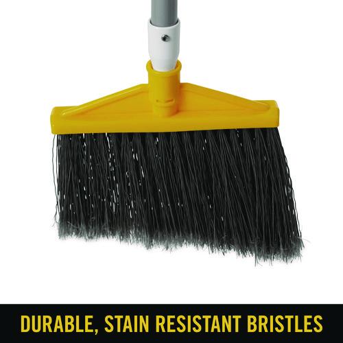 Image of Rubbermaid® Commercial FG638500GRAY Angled Large Broom, 48.78" Length, Silver/Gray