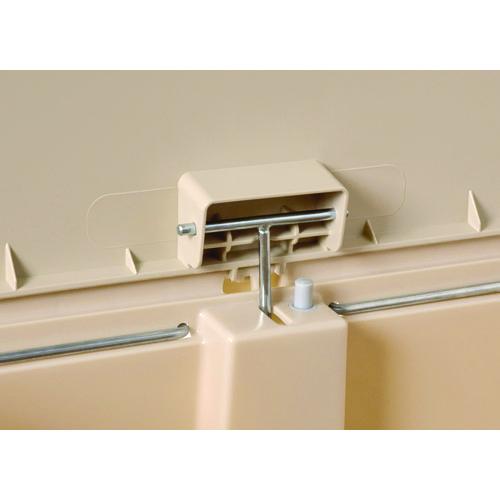 Image of Rubbermaid® Commercial 1883460 Streamline Resin Step-On Container, Front Step Style, 18 gal, Polyethylene, Beige