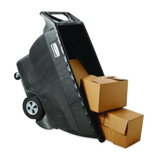 Image of Rubbermaid® Commercial FG101300BLA 0.75 cu yd Structural Foam Tilt Truck, Standard Duty, 1,000 lb Capacity, Black