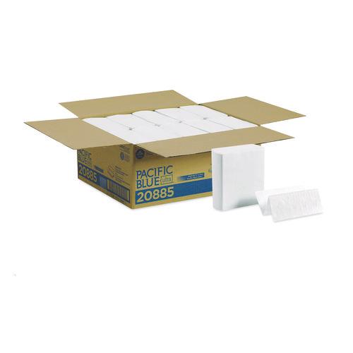 Image of Georgia Pacific® Professional 20885 Pacific Blue Ultra Z-Fold Folded Paper Towels, 1-Ply, 8 x 11, White, 260/Pack, 10 Packs/Carton