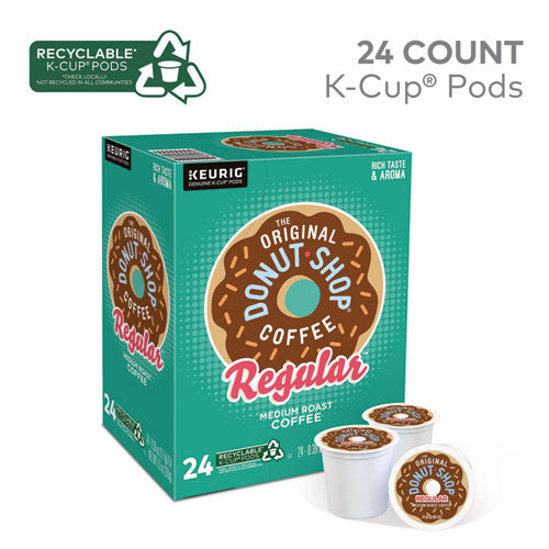 Image of The Original Donut Shop® 5000330069 Donut Shop Coffee K-Cups, Regular, 24/box