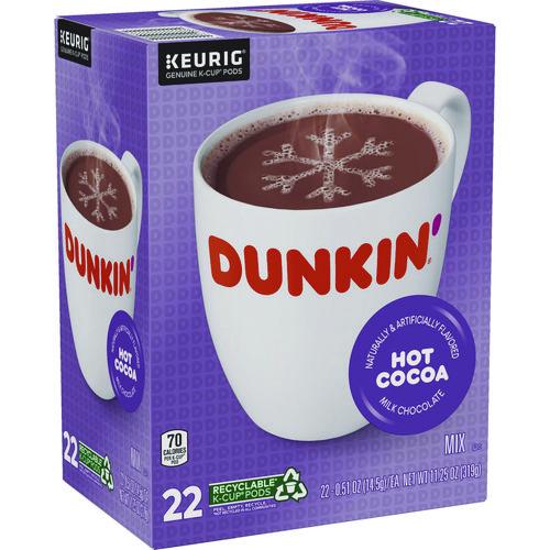 Image of Dunkin'® 5000363547 Milk Chocolate Hot Cocoa K-Cup Pods, 22/box
