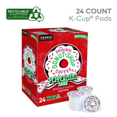 Image of The Original Donut Shop® 5000355565 Peppermint Bark K-Cup Pods, 24/box