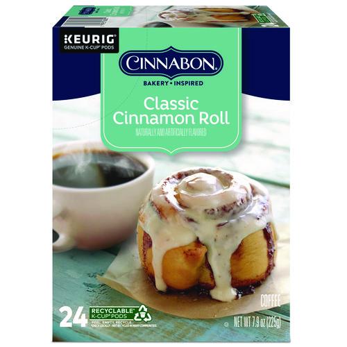 Image of Cinnabon® 5000330074 Cinnabon Classic Cinnamon Roll Coffee K-Cups, 24/box