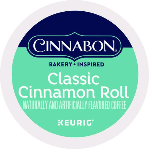 Image of Cinnabon® 5000330074 Cinnabon Classic Cinnamon Roll Coffee K-Cups, 24/box