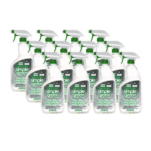 Image of Simple Green® 0610001219024 Crystal Industrial Cleaner/degreaser, 24 Oz Spray Bottle, 12/carton