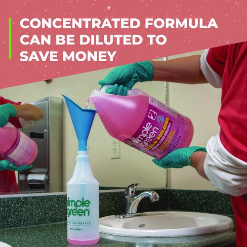 Image of Simple Green® 1210000211101 Clean Building Bathroom Cleaner Concentrate, Unscented, 1 Gal Bottle, 2/carton