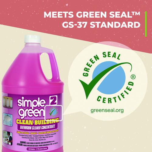 Image of Simple Green® 1210000211101 Clean Building Bathroom Cleaner Concentrate, Unscented, 1gal Bottle