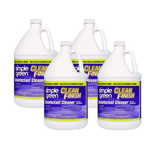 Image of Simple Green® 2810000401128 Clean Finish Disinfectant Cleaner, Herbal, 1 gal Bottle, 4/Carton