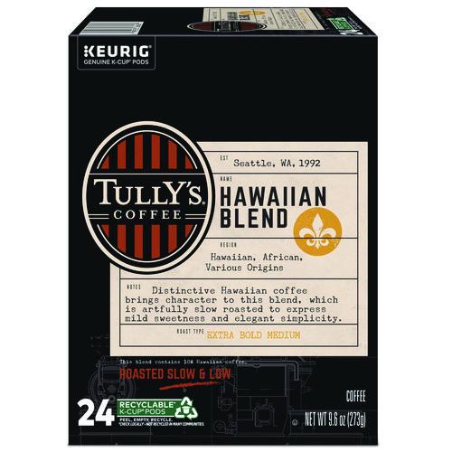 Image of Tully's Coffee® 5000373793 Hawaiian Blend Coffee K-Cups, 24/box