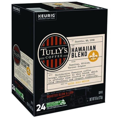 Image of Tully's Coffee® 5000373793 Hawaiian Blend Coffee K-Cups, 96/carton