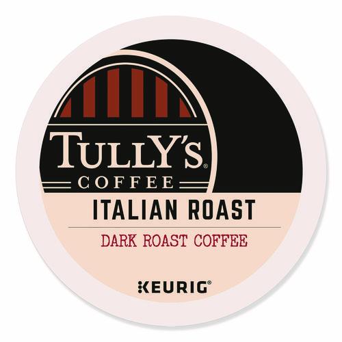 Image of Tully's Coffee® 5000330029 Italian Roast Coffee K-Cups, 96/carton
