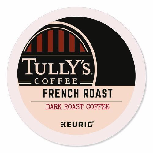 Image of Tully's Coffee® 5000373779 French Roast Coffee K-Cups, 24/box