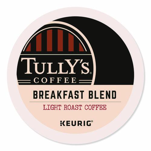 Image of Tully's Coffee® 5000330027 Breakfast Blend Coffee K-Cups, 96/carton