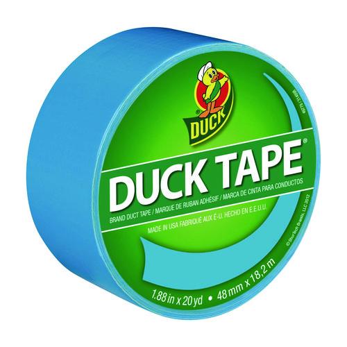 Image of Duck® 1311000 Colored Duct Tape, 3" Core, 1.88" X 20 Yds, Electric Blue