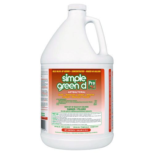 Image of Simple Green® 3310200601001 D Pro 3 Plus Antibacterial Concentrate, Herbal, 1 Gal Bottle, 6/carton