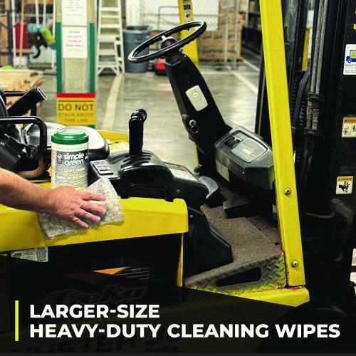 Image of Simple Green® 3810000613351 Safety Towels, 1-Ply, 10 x 12, White, Unscented, 75/Canister