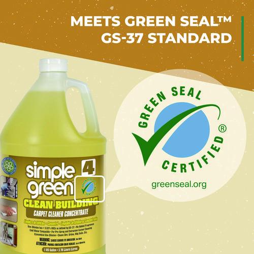 Image of Simple Green® 1210000211201 Clean Building Carpet Cleaner Concentrate, Unscented, 1gal Bottle