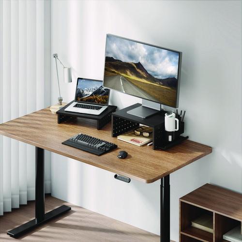 Image of Kantek PBS530 Pegboard Riser, For 32" Monitors, 15.9 x 11.8 x 7.3, Black, Supports 20 lbs