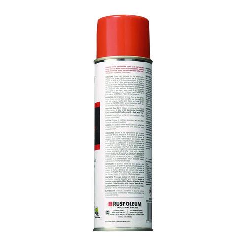 Image of Rust-Oleum® 203035 Industrial Choice Precision Line Marking Paint, Flat/Matte Orange, 20 oz Aerosol Can, 12/Carton