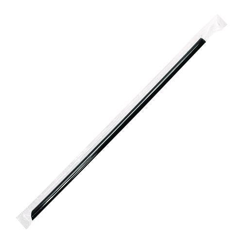 Image of Karat® C9035 Jumbo Straws, 9", Plastic, Black, 2,000/Carton