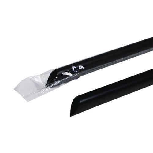 Image of Karat® C9035 Jumbo Straws, 9", Plastic, Black, 2,000/Carton