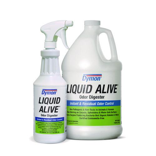 Image of Dymon® 33632 Liquid Alive Odor Digester, 32 Oz Bottle, 12/carton