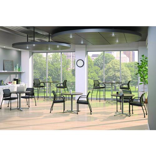 Image of HON® HBTTX30L.PR8 Between Seated-Height X-Base for 42" Table Tops, 32.68w x 29.57h, Silver